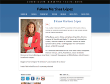 Tablet Screenshot of fatimamartinez.com